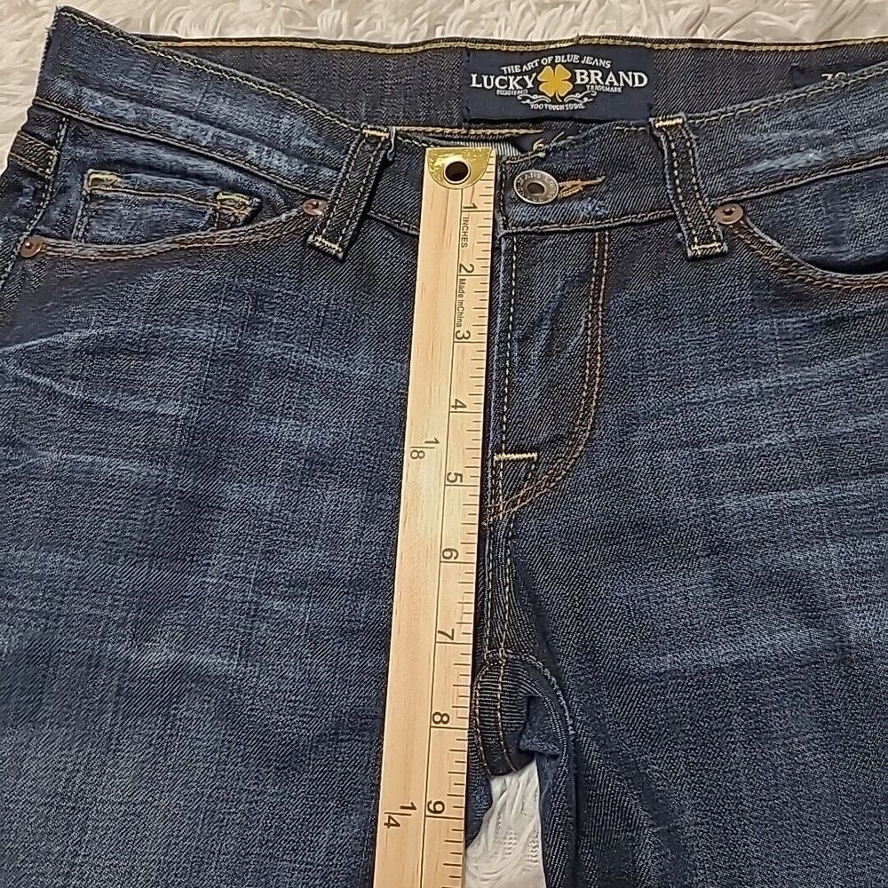 Lucky Brand Women's Zoe Skinny Jeans Size 6/28 Regular Dark Wash Low Rise - Picture 14 of 15